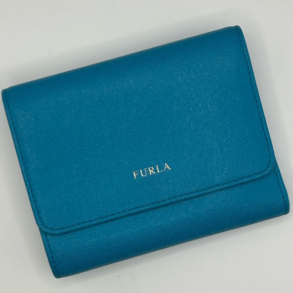 Furla Handbags - Furla Teal Leather Wallet
